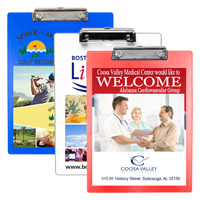 Letter Size Clipboard with Full Color Imprint* and Metal Spring Clip